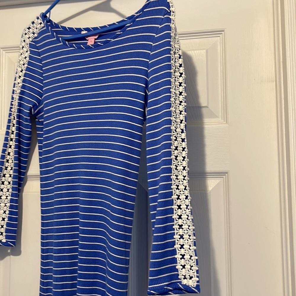 Lilly Pulitzer long sleeve stripes dress size medium